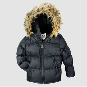 Appaman Base Camp Puffer in Navy Herringbone Boys Size 6